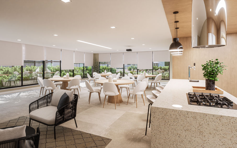 Bio Recreio Residences - Salão de festas