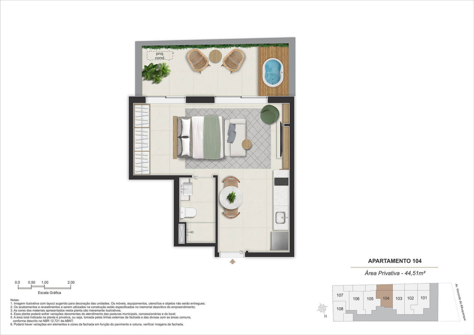 Stay 360 Leblon | AP 104