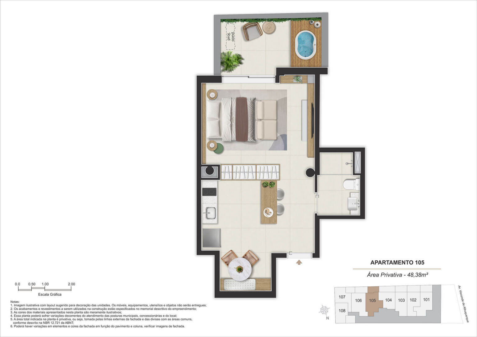 Stay 360 Leblon | AP 105
