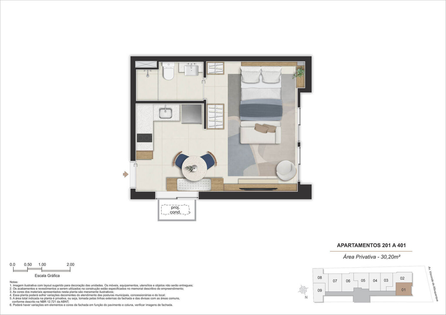 Stay 360 Leblon | AP 201 a 401