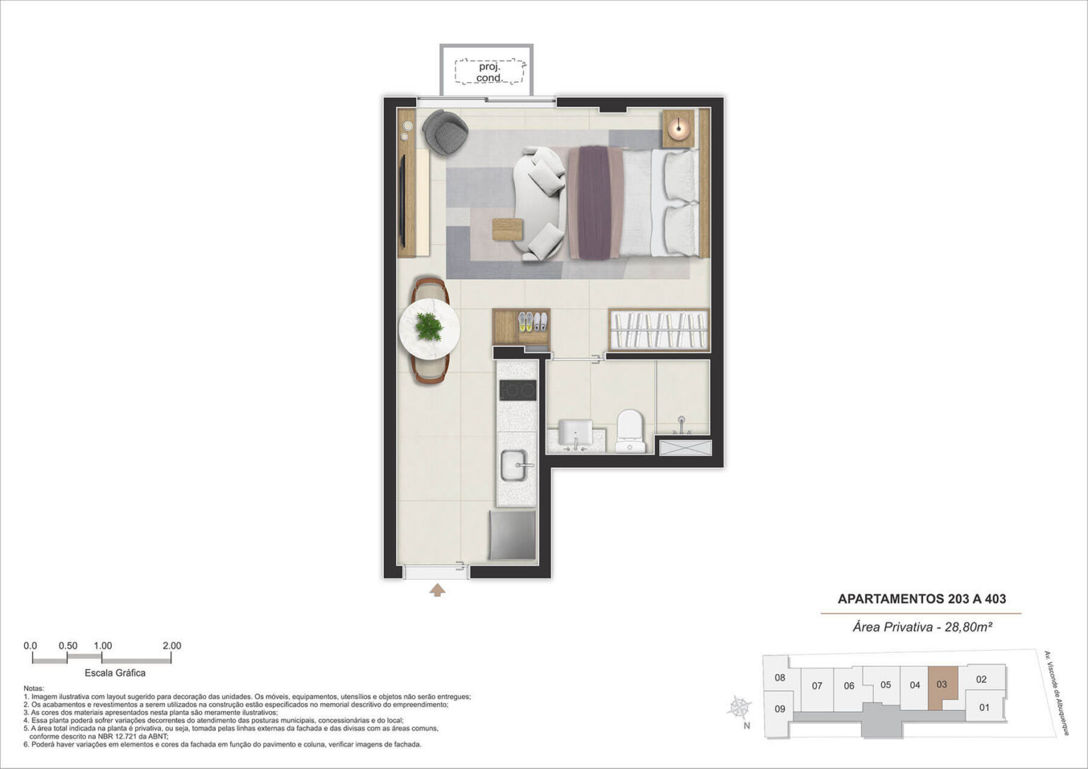 Stay 360 Leblon | AP 203 a 403