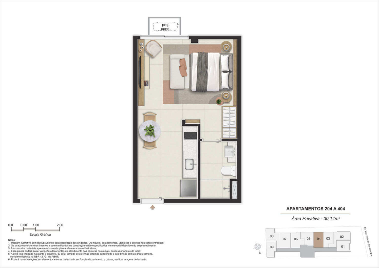 Stay 360 Leblon | AP 204 a 404