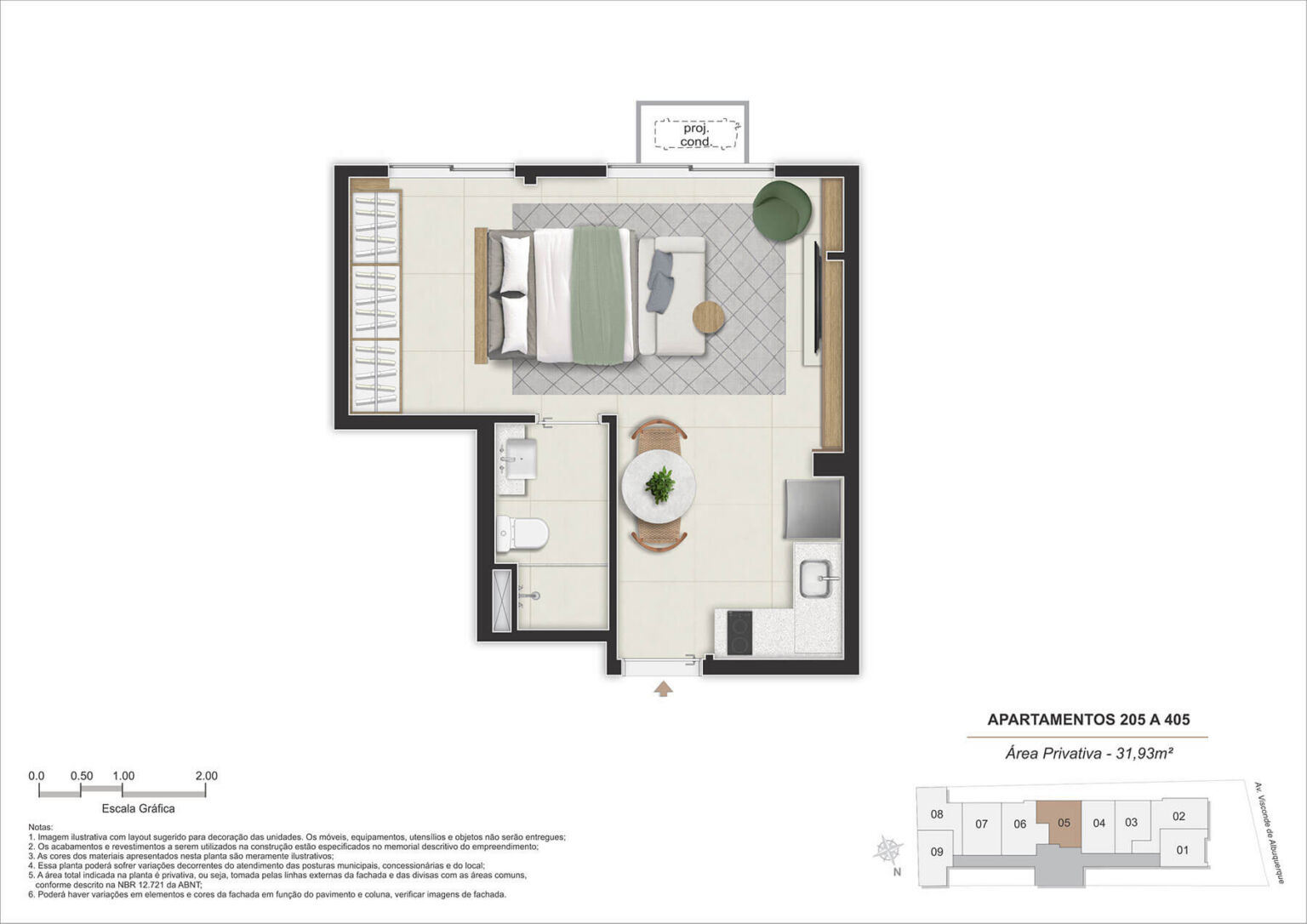 Stay 360 Leblon | AP 205 a 405