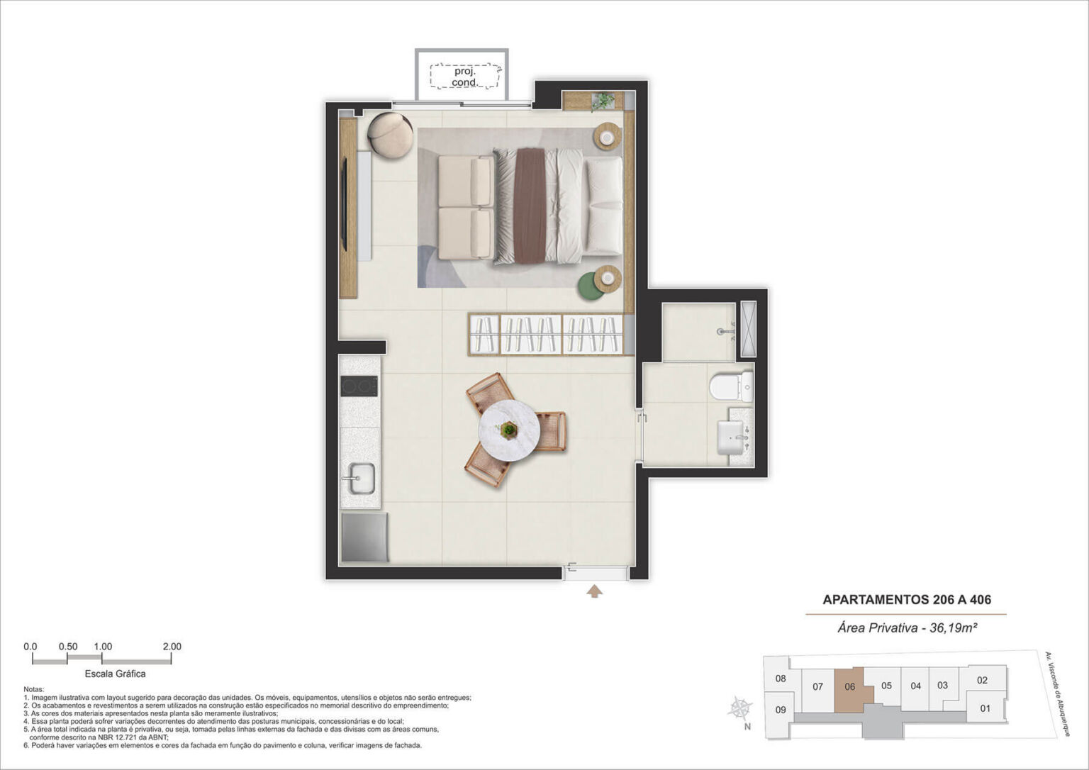 Stay 360 Leblon | AP 206 a 406